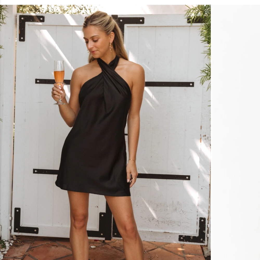 Show me your mumu Jasmine Halter Mini Dress